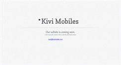 Desktop Screenshot of kivimobiles.com