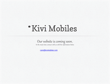 Tablet Screenshot of kivimobiles.com